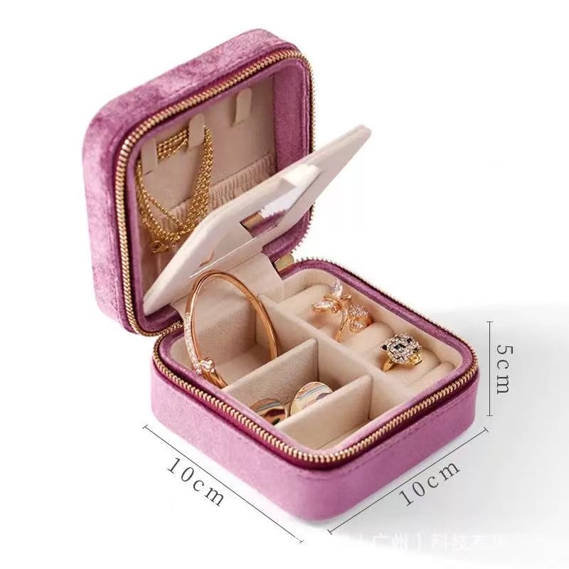 Soft Velvet Ring Storage Box