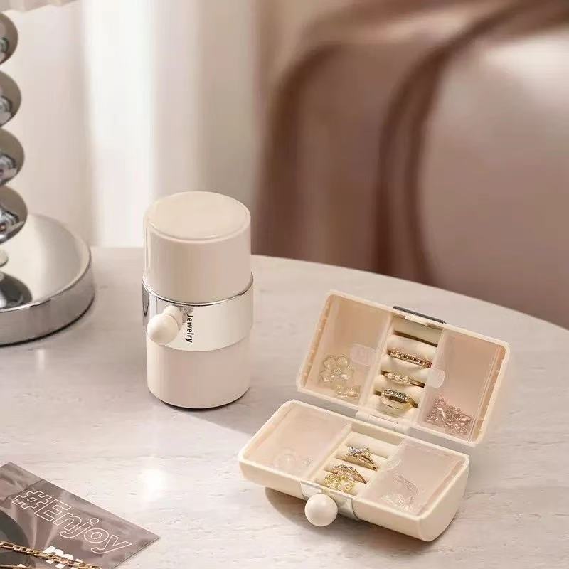 Portable Hanging Jewelry Organizer Case Small Jewelry Storage Box