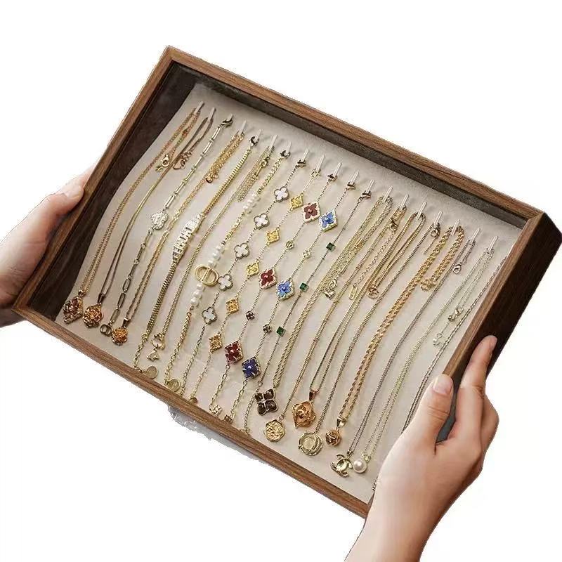 Wooden Necklace Display Stand