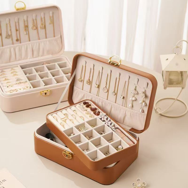Large Capacity PU Jewelry Organizer Box