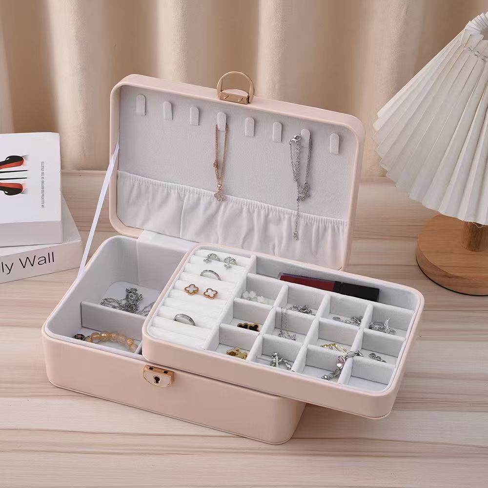 Large Capacity PU Jewelry Organizer Box