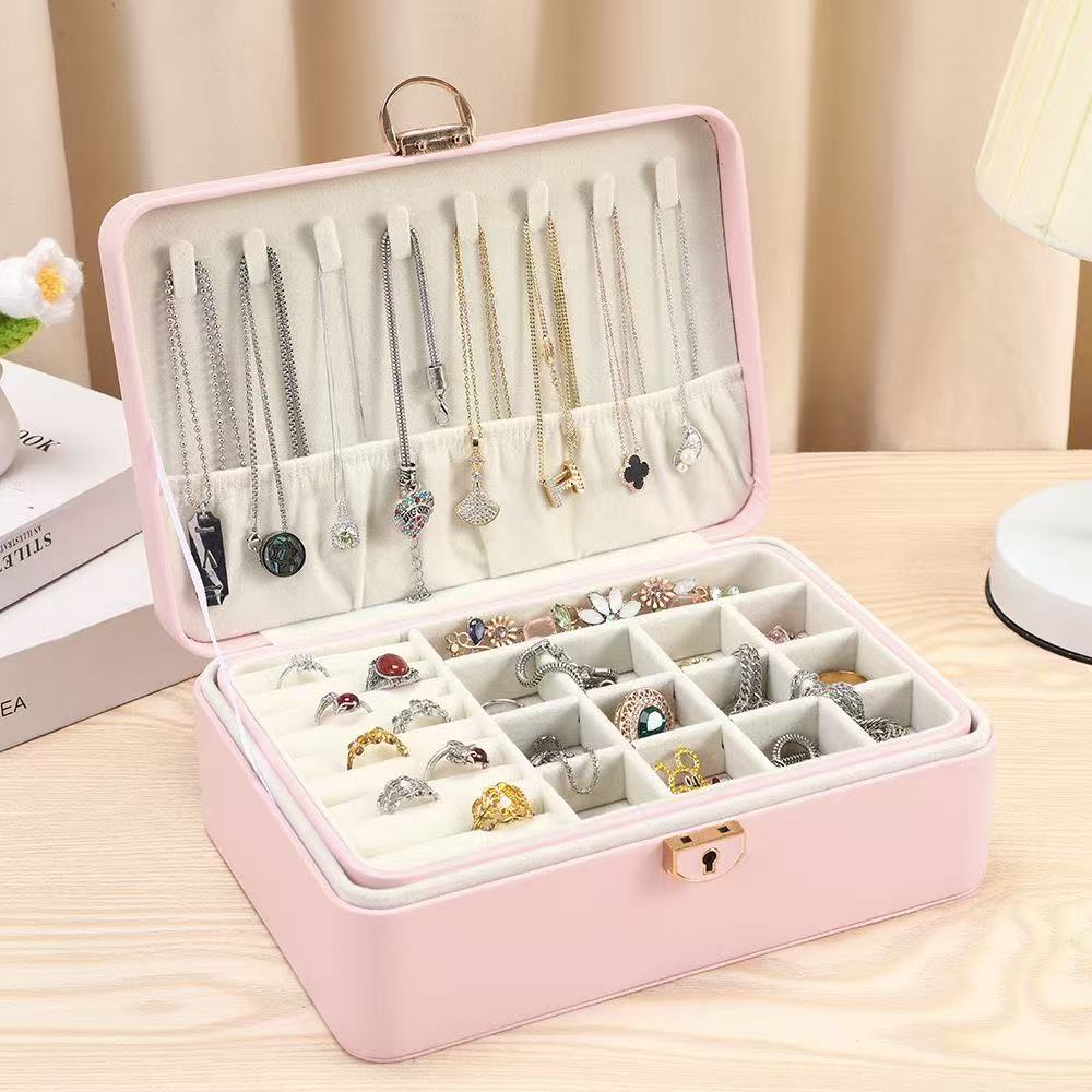 Large Capacity PU Jewelry Organizer Box