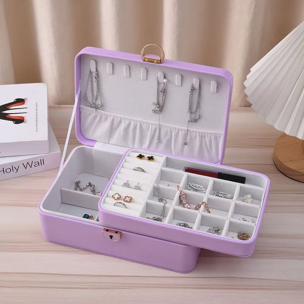 Large Capacity PU Jewelry Organizer Box