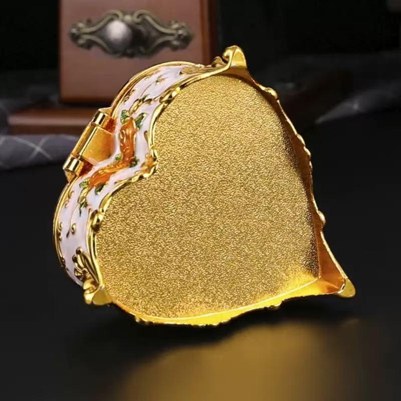 Vintage Heart Shaped Jewelry Box