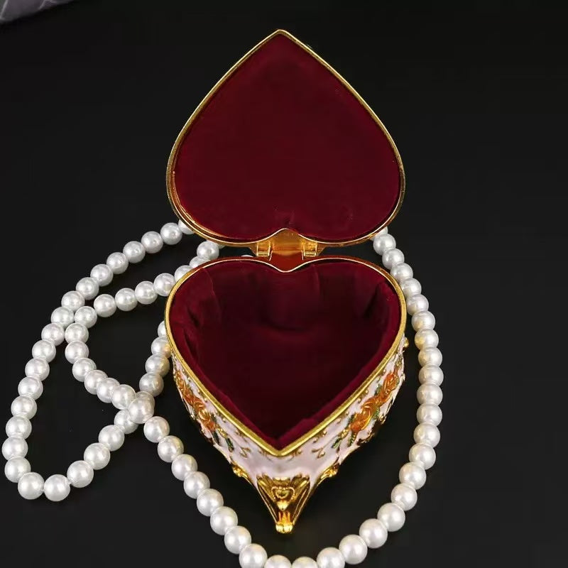 Vintage Heart Shaped Jewelry Box
