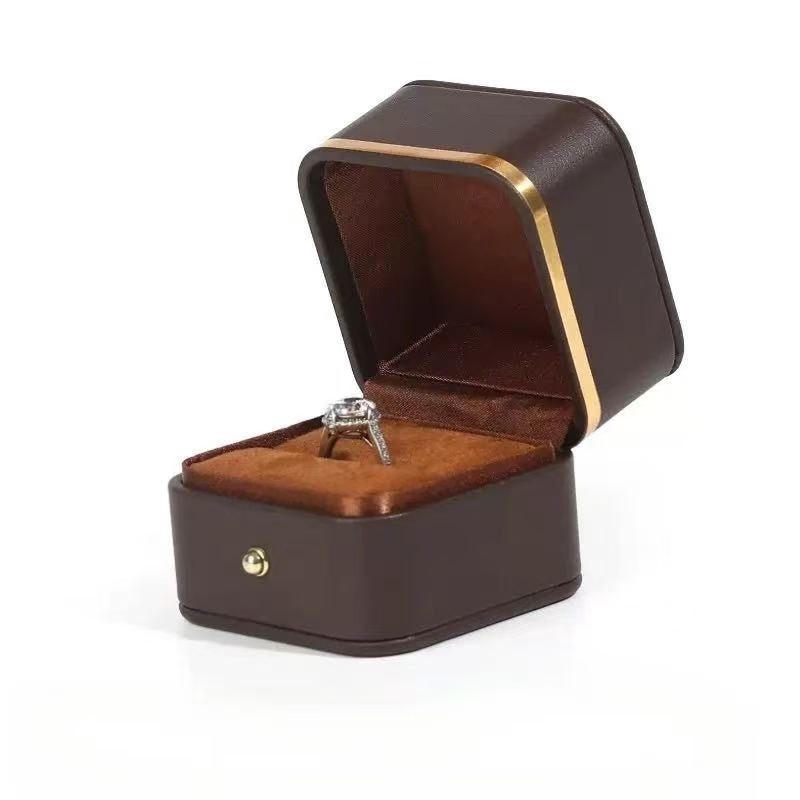 PU Leather Ring Box