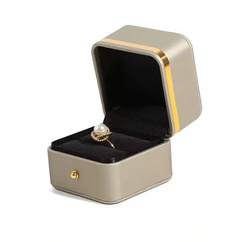 PU Leather Ring Box